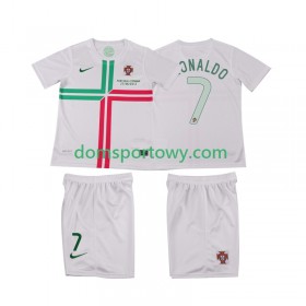 Koszulka Portugalia Cristiano Ronaldo 7 2012 Retro Dziecięcy Wyjazdowe Koszulki Piłkarskie Krótki Rękaw